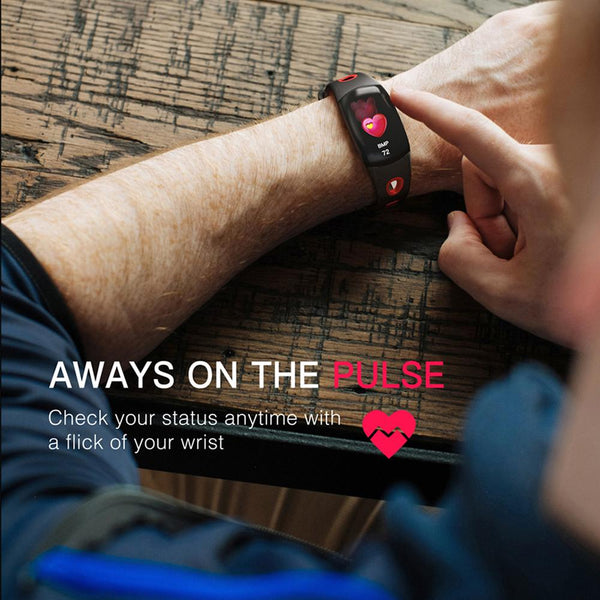New 3D Dynamic UI Smart Band Sports Fitness Tracker Bracelet Heart Rate Monitor Wristband IP68 Waterproof for Android iOs