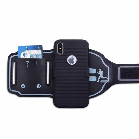 New Gym Running Exercise Mobile Phone Case Armband Pouch Arm Band For iPhone Android Windows