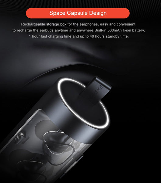 New TWS Sweatproof Mini Wireless Earbuds Twins Earphone Bluetooth Headphones With Battery Case Hands Free Headsets