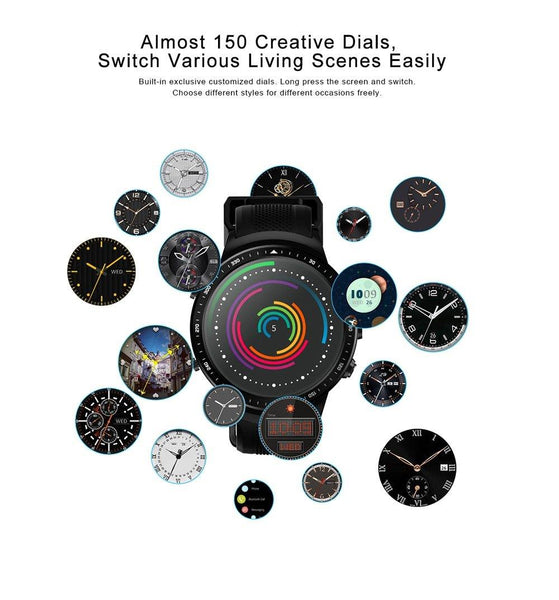 New 3G GPS WIFI Android 5.1 Quad Core 2.0 MP Camera Heart Rate Monitor Smartwatch For Android iPhones