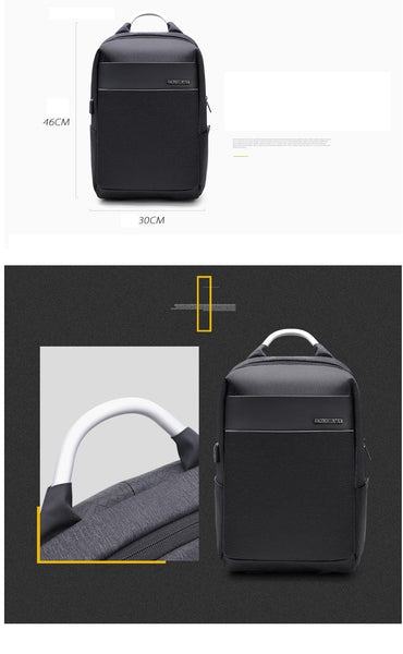 New Laptop Backpack USB Charging Business Traveling Waterproof Casual Style Computer Bag