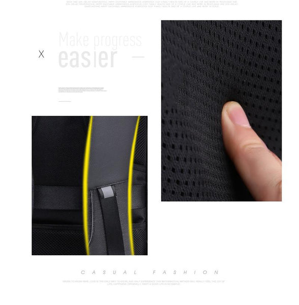 New Laptop Backpack USB Charging Business Traveling Waterproof Casual Style Computer Bag