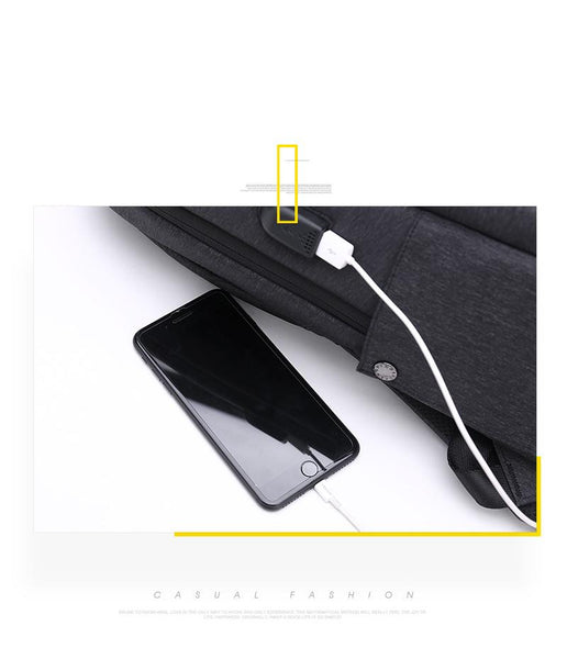 New Laptop Backpack USB Charging Business Traveling Waterproof Casual Style Computer Bag
