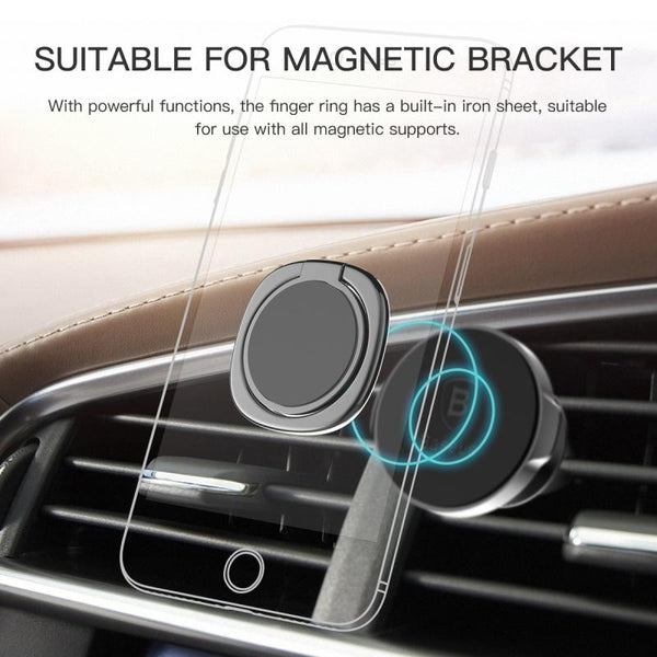 New 360 Degree Metal Finger Ring Holder for iPhone X 8 Samsung S9 S8 S7 Finger Holder Cell Phone Mobile Ring Holder
