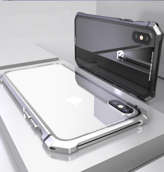 New Luxury Ultra Slim Hard Phone Case Aluminum Metal Bumper Cover Shock-Resistant Coque Case for iPhone 11 Pro Max XS XR X 8 7 Series
