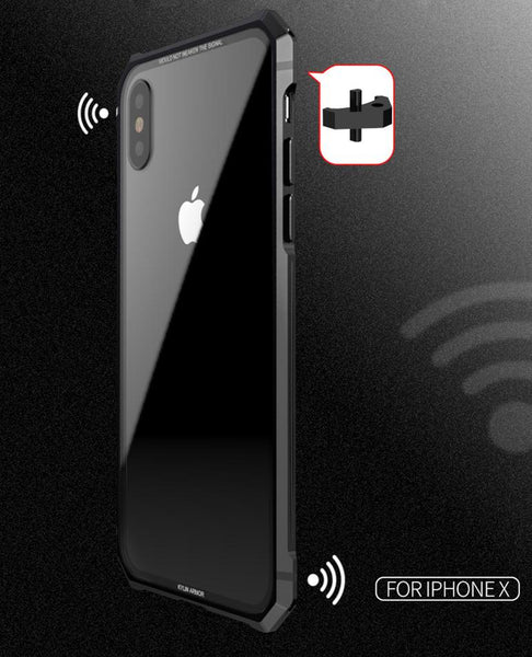 New Luxury Ultra Slim Hard Phone Case Aluminum Metal Bumper Cover Shock-Resistant Coque Case for iPhone 11 Pro Max XS XR X 8 7 Series