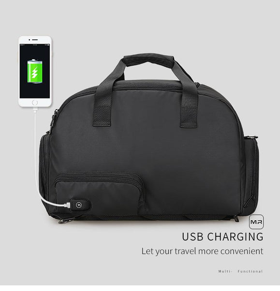 New Travel Bag Large Capacity Waterproof Bags For Business Multifunctional USB Recharging Luggage Bag