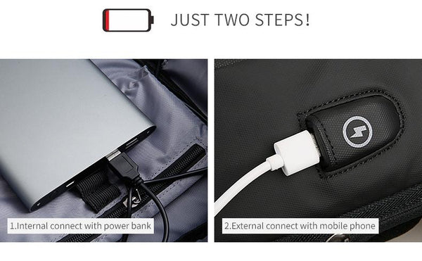 New Travel Bag Large Capacity Waterproof Bags For Business Multifunctional USB Recharging Luggage Bag