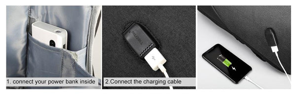 New Anti-Theft Laptop Soft-Handle Backpack USB Charging Smart Back Pack Bag for Travel Scool