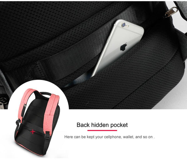 New Anti-Theft Laptop Soft-Handle Backpack USB Charging Smart Back Pack Bag for Travel Scool