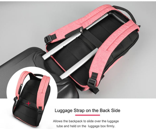 New Anti-Theft Laptop Soft-Handle Backpack USB Charging Smart Back Pack Bag for Travel Scool