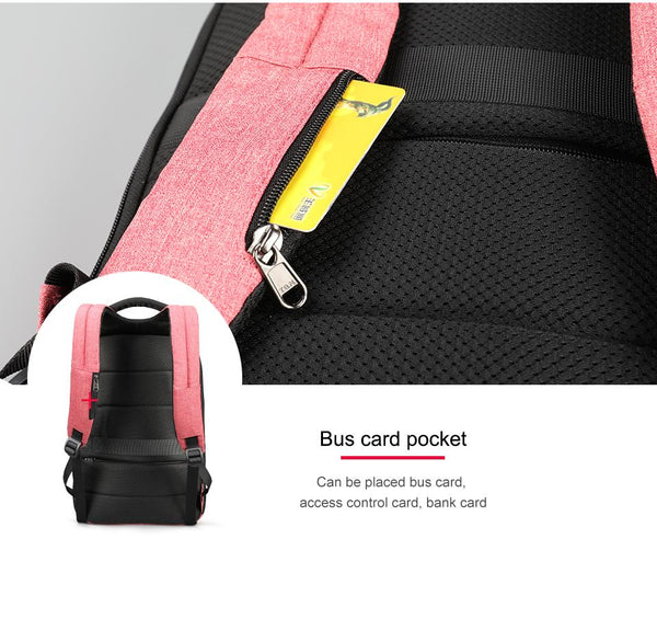 New Anti-Theft Laptop Soft-Handle Backpack USB Charging Smart Back Pack Bag for Travel Scool
