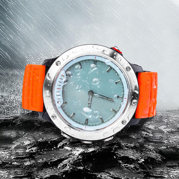 New Transparent Screen Smart Watch Men IP68 Waterproof Heart Rate Monitor Stainless Steel Clock Smartwatch For IOS Android
