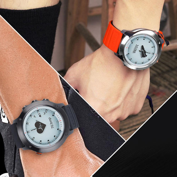 New Transparent Screen Smart Watch Men IP68 Waterproof Heart Rate Monitor Stainless Steel Clock Smartwatch For IOS Android
