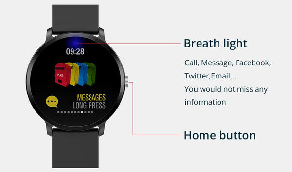 New Smart Watch IP67 Waterproof Activity Fitness Tracker Heart Rate Monitor Smartwatch for iPhone Android