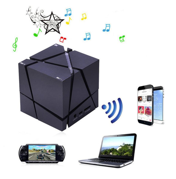New Wireless Bluetooth Speaker With Microphone LED Flashing Light Subwoofer Hifi Surround Sound For Android iPhone