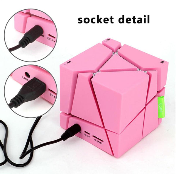 New Wireless Bluetooth Speaker With Microphone LED Flashing Light Subwoofer Hifi Surround Sound For Android iPhone