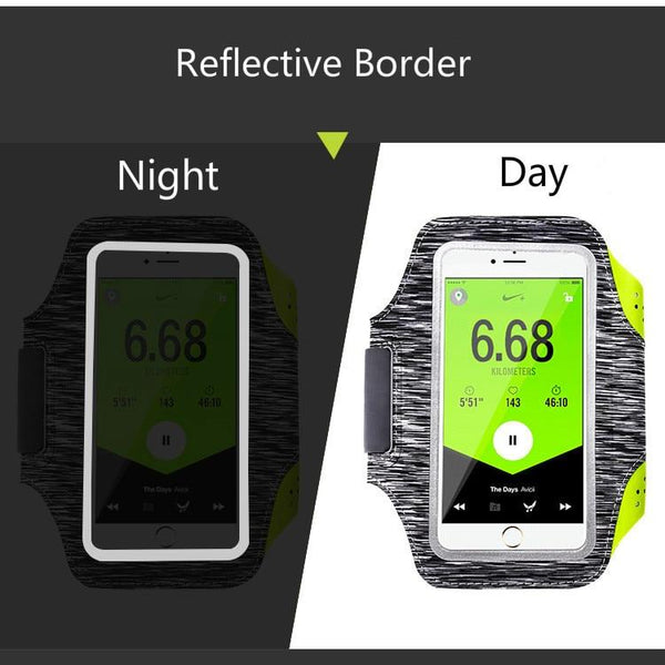 New Slim Water-Resistant Sport Arm Bag Outdoor Running Mobile Phone Bag Sleeve for iPhone Android Windows