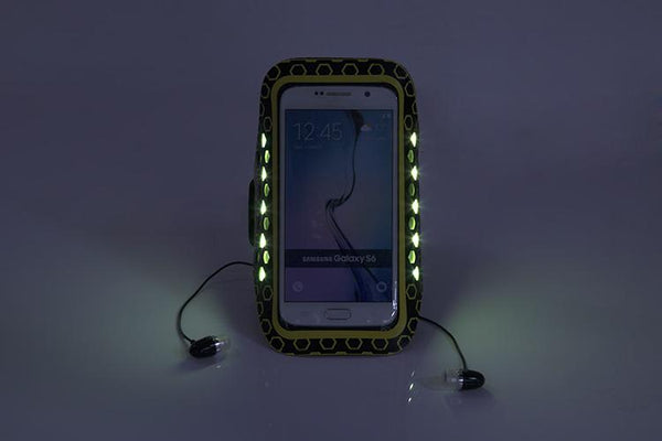 New Night Runner Workout Exercise LED Light Outdoor Phone Case Armband Pouch Bag for iPhone Android Windows