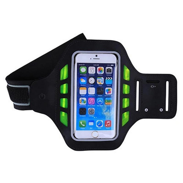 Newly LED Universal Armband Sweatproof 4.7/5.5 Inch Phone Arm Band for Sports Fitness Running iPhone Android Windows