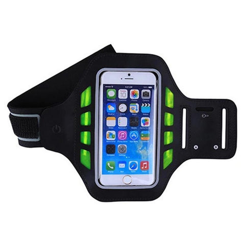 Newly LED Universal Armband Sweatproof 4.7/5.5 Inch Phone Arm Band for Sports Fitness Running iPhone Android Windows