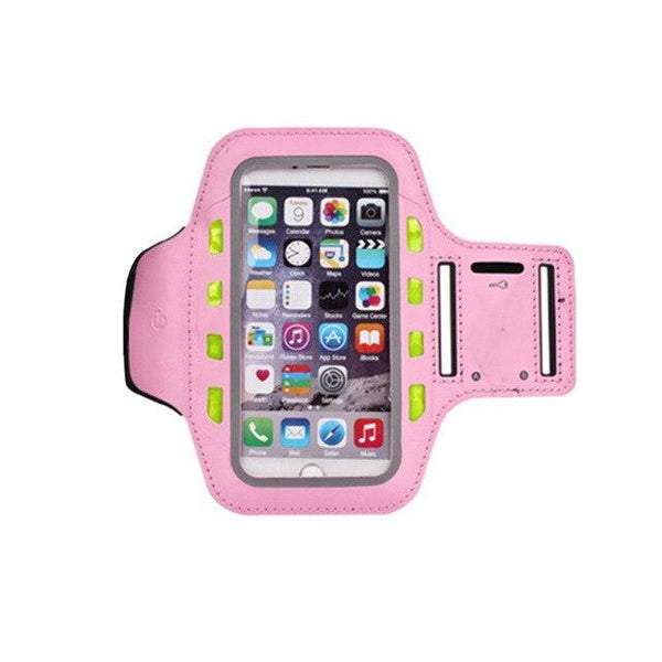Newly LED Universal Armband Sweatproof 4.7/5.5 Inch Phone Arm Band for Sports Fitness Running iPhone Android Windows