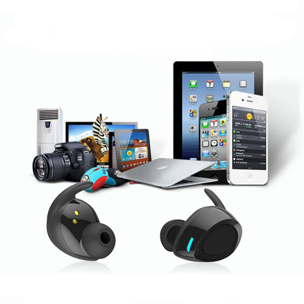 New Portable Active Noise Reduction True Wireless Bluetooth Earbuds IPX4 Water-Resistant Fitness Earphones with Charging Box for iPhone Android