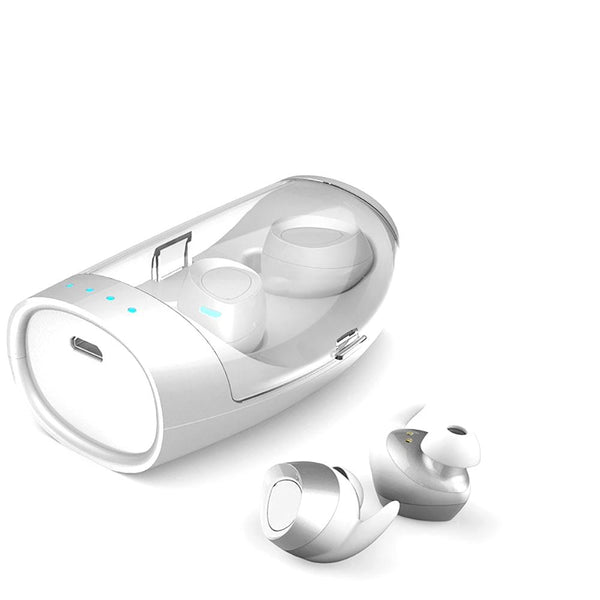 New Portable Active Noise Reduction True Wireless Bluetooth Earbuds IPX4 Water-Resistant Fitness Earphones with Charging Box for iPhone Android