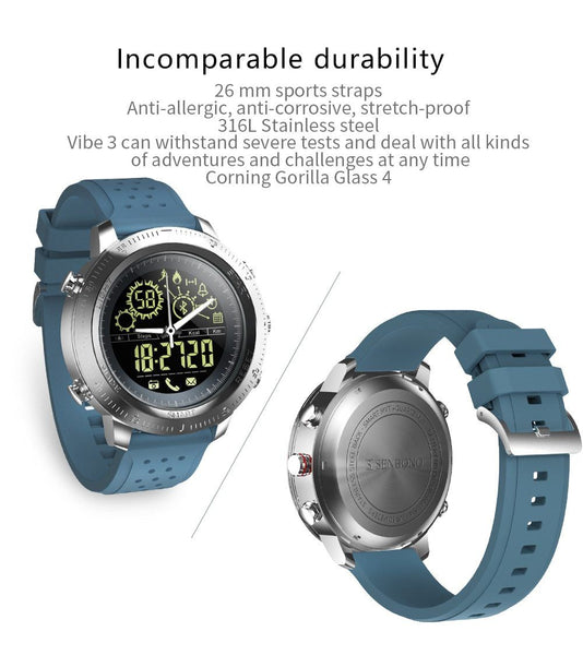 New Sport Activity Tracker Calories Pedometer Smartwatch Stopwatch Call SMS Reminder Long Standby Time Smart Watch