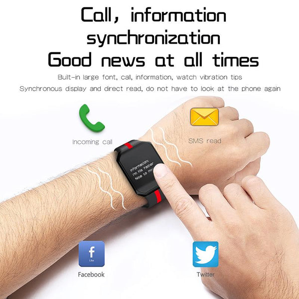 New Pedometer Blood Pressure Heart Rate Monitor Smart Watch IP67 Waterproof Sport Fitness Trakcer For iOS Android