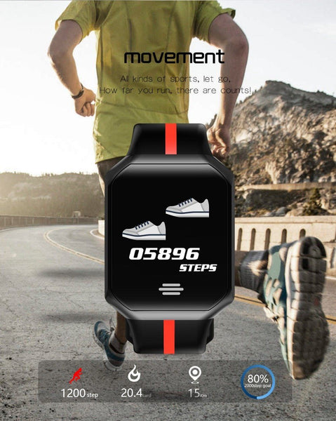 New Pedometer Blood Pressure Heart Rate Monitor Smart Watch IP67 Waterproof Sport Fitness Trakcer For iOS Android