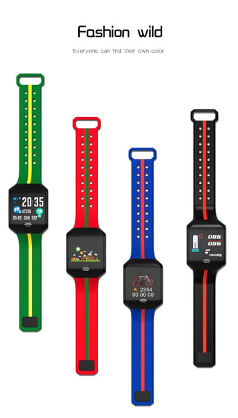 New Pedometer Blood Pressure Heart Rate Monitor Smart Watch IP67 Waterproof Sport Fitness Trakcer For iOS Android