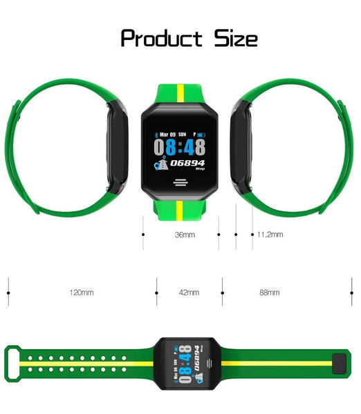 New Pedometer Blood Pressure Heart Rate Monitor Smart Watch IP67 Waterproof Sport Fitness Trakcer For iOS Android