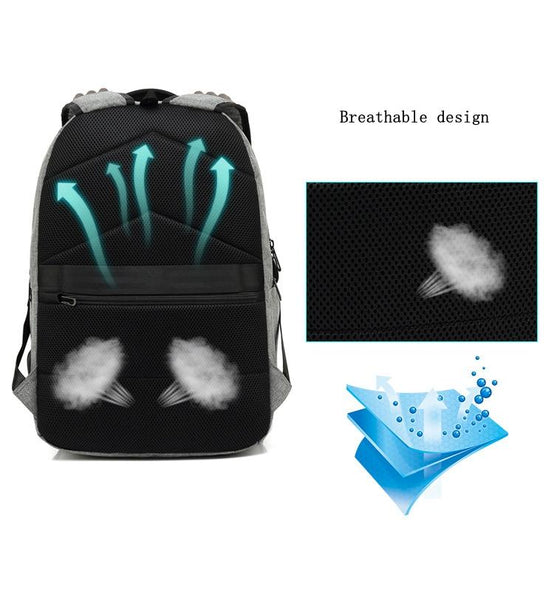 New Large Capacity Anti-Theft 15.6'' Laptop Backpacks Water-Repellent USB Charge Leisure Travel Backpack