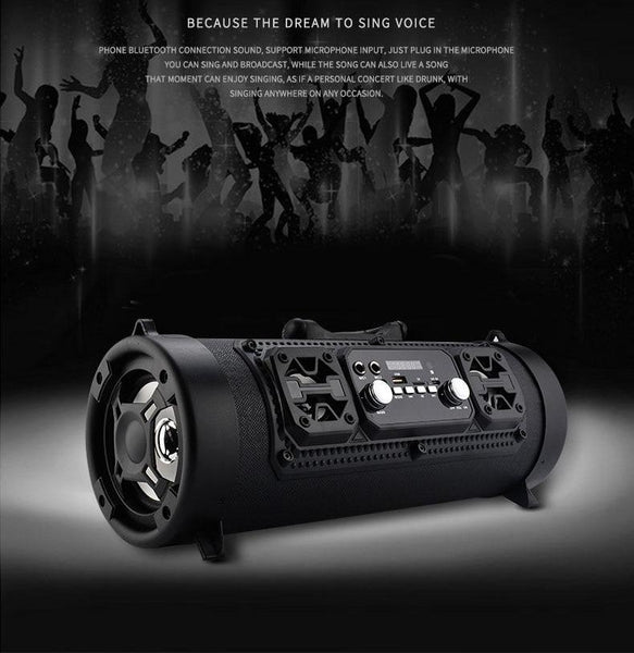 New HIFI Portable Bluetooth Speaker FM Radio 3D Sound Wireless Surround TV Sound Bar Subwoofer With Mic For IOS Android