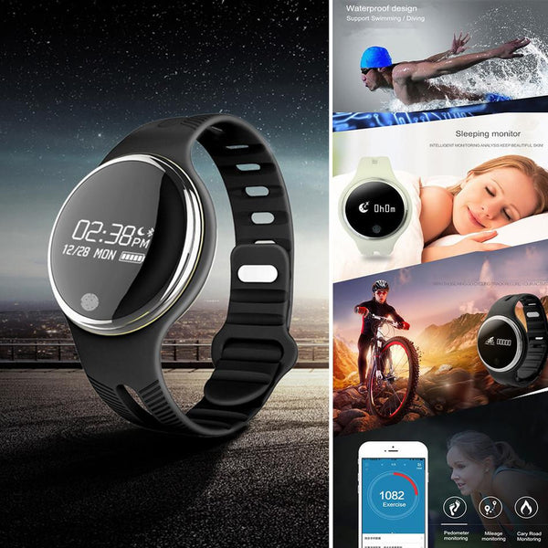 New Bluetooth Smart Band with IP67 Water-Resistant Swimming Pedometer Sport Fitness Tracker & Anti-Lost Indicator.