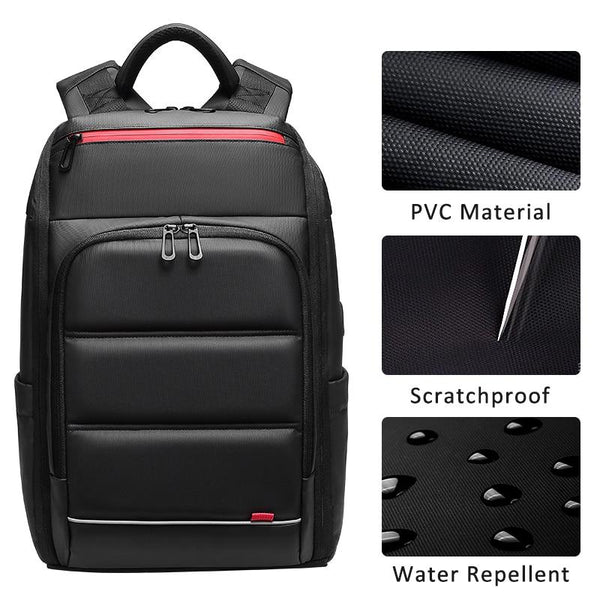 NEW 15.6 Inch Laptop Travel Backpack Water Repellent Functional Rucksack With USB Charging Port
