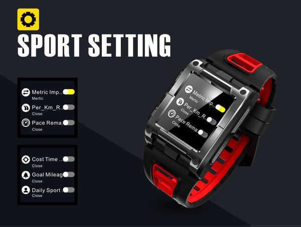 New IP68 Waterproof GPS Compass Bluetooth Smart Watch Heart Rate Monitor For iPhone Android