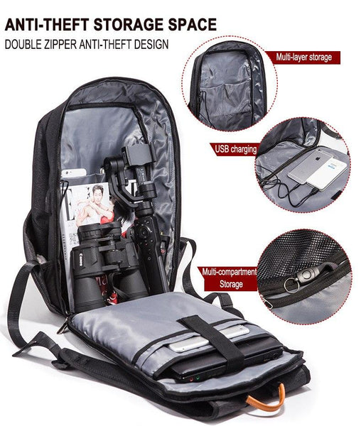 New 15.6 Inch Business Laptop Backpack With USB Charging Port Multifunctional Travel Mochila