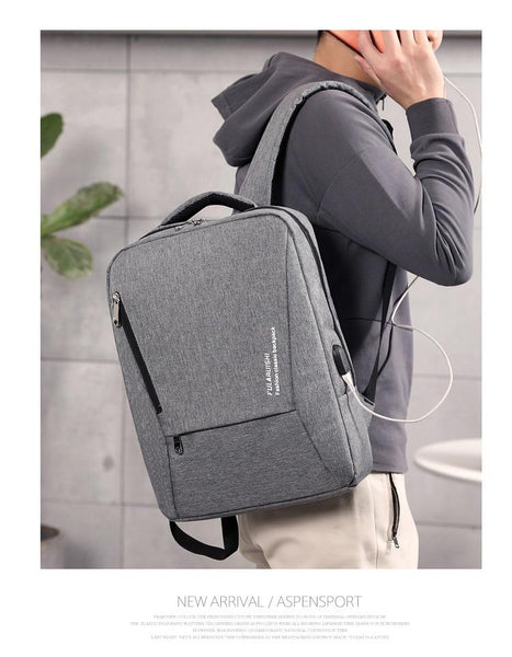 New Multifunctional USB Port Charging Men 15'' Laptop Backpacks Business Bag For Men Women