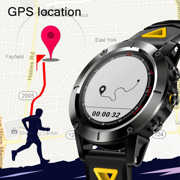 New GPS Compass Transparent Screen IP68 Speedometer Sport Watch Heart Rate Monitor Multi-Sport Fitness Tracker Smartwatch