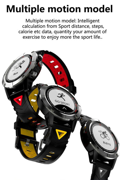 New GPS Compass Transparent Screen IP68 Speedometer Sport Watch Heart Rate Monitor Multi-Sport Fitness Tracker Smartwatch