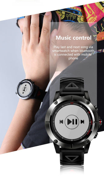 New GPS Compass Transparent Screen IP68 Speedometer Sport Watch Heart Rate Monitor Multi-Sport Fitness Tracker Smartwatch