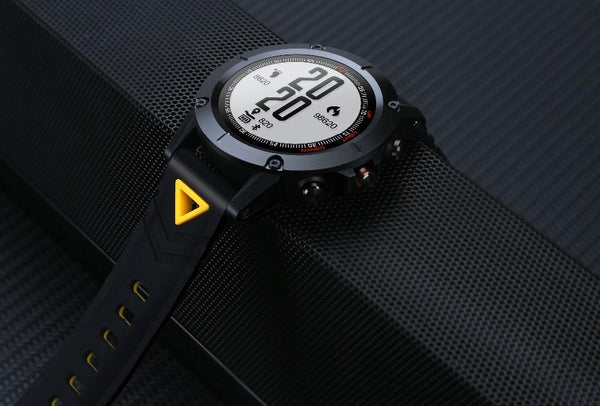 New GPS Compass Transparent Screen IP68 Speedometer Sport Watch Heart Rate Monitor Multi-Sport Fitness Tracker Smartwatch