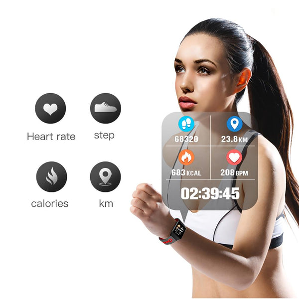 New Smart Watch Bracelet Fitness Smartwatch Blood Pressure Heart Rate Monitor For IOS Android Phones
