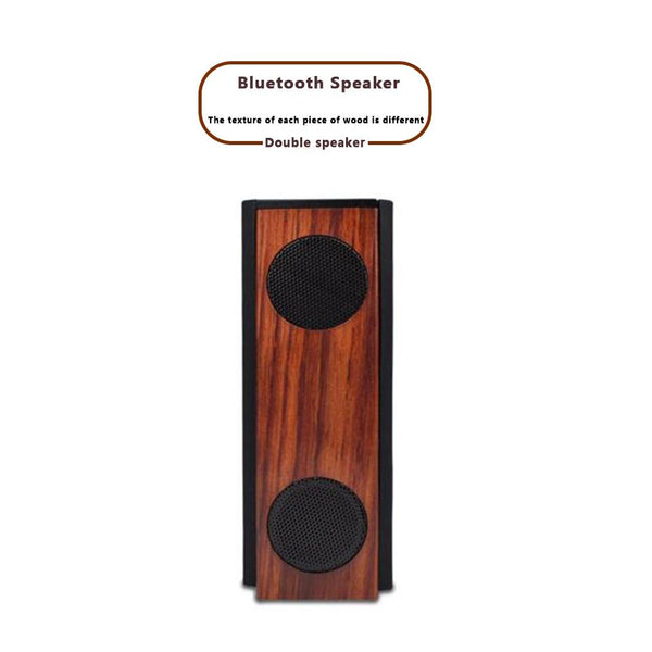 New Wireless Bluetooth Wood Portable Subwoofer Hifi Column Bass USB Soundbar Desktop Speaker For iOS Android