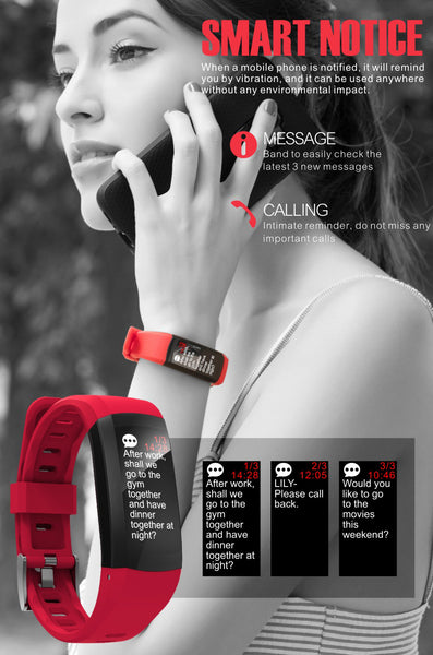 New IP68 Waterproof Bluetooth Fitness Tracker Sports Bracelet GPS Digital Wristband Smartwatch For iPhone Samsung Xiaomi