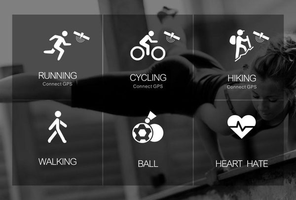 New Smart Wristband Watch IP68 Waterproof Pedometer Sport Bracelet GPS Heart Rate Activity Fitness Tracker For iOS Android