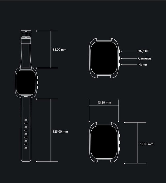 New 3G WiFi Android Smartwatch Phone Bluetooth Smart Watch 1.3GHz Dual Core GPS Watch For iOS Android