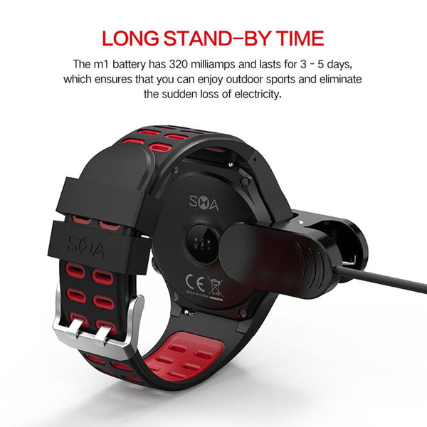 New Smart Watch Heart Rate Tracker Smartwatch GPS Wristwatch Support Sim TF Card Multi-Sport Smartwatch for Android iPhone Windows